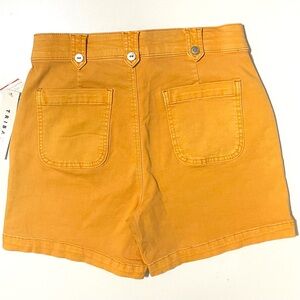 NWT Tribal Pull On Shorts - Trouser Style Apricot & Silver Buttons - Size 8